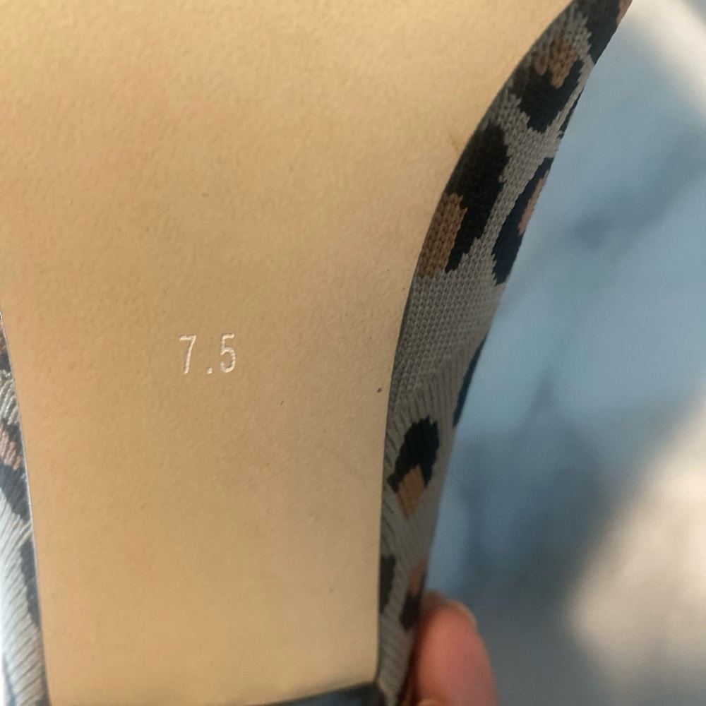 Allegra James Leopard Print Hot Rhinestone Heels Easy On Booties 7.5 Women’s Htf — image 6 of 8